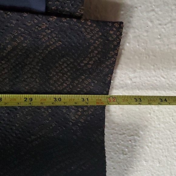 Eileen Fisher Size Large Silk Blend Jacquard Wave Blazer Jacket Black Brown - Picture 11 of 13